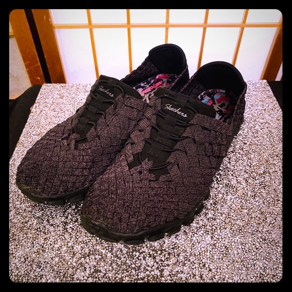 skechers basket weave shoes